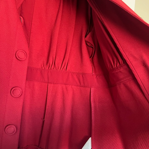 Cabi Spencer Jacket Collared Button Snap Front Knit Moulin Rouge Red Size Large - Picture 6 of 11